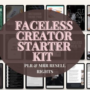 Faceless Creator Starter Kit PLR & MRR
