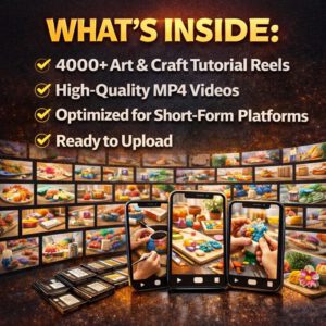 4000+ DIY Art & Craft Reels PLR MRR