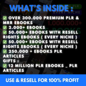 12M+ Mega eBook Bundle – PLR & MRR