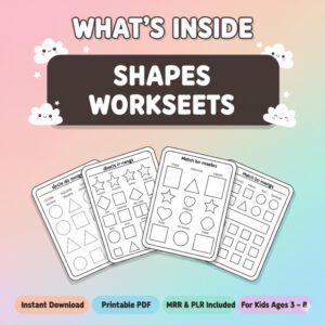 33,500+ Kids Educational Printables Bundle, PLR + MRR