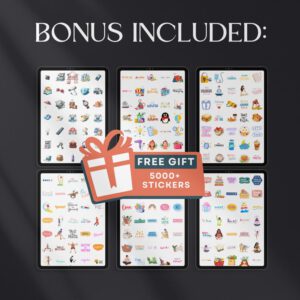 7500 Digital Planner Pages Bundle PLR MRR