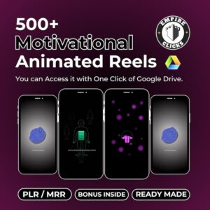 500+ Viral Motivational Reels: Faceless Content, MRR + PLR License