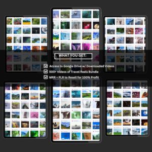 600+ Faceless Travel Reels Bundle