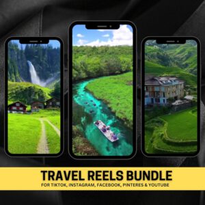 600+ Faceless Travel Reels Bundle