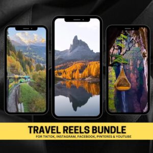 600+ Faceless Travel Reels Bundle