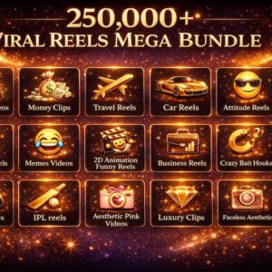 250,000+ Viral Reels Mega Bundle (PLR/MRR)